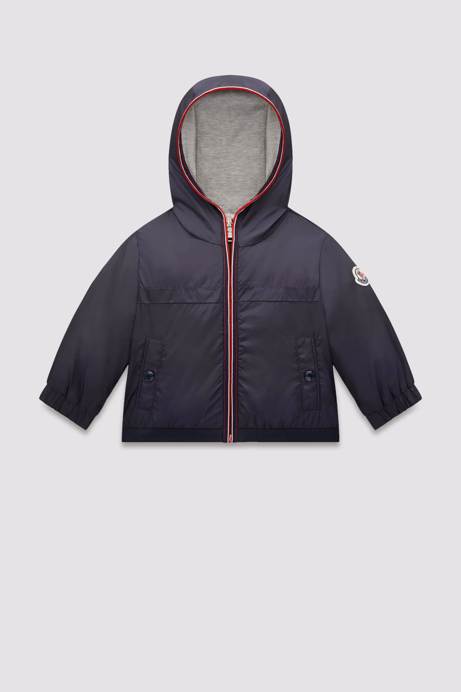 Anton Hooded Rain Jacket Boy Blue Moncler 0